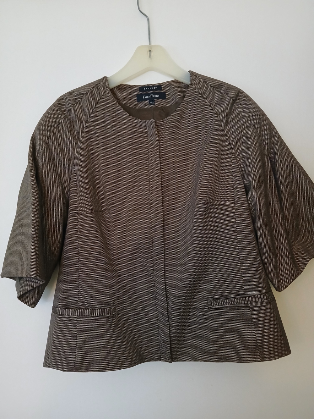 Evan Picone Taupe Two-piece Ladies Suit